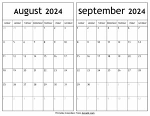 August September 2024 Calendar