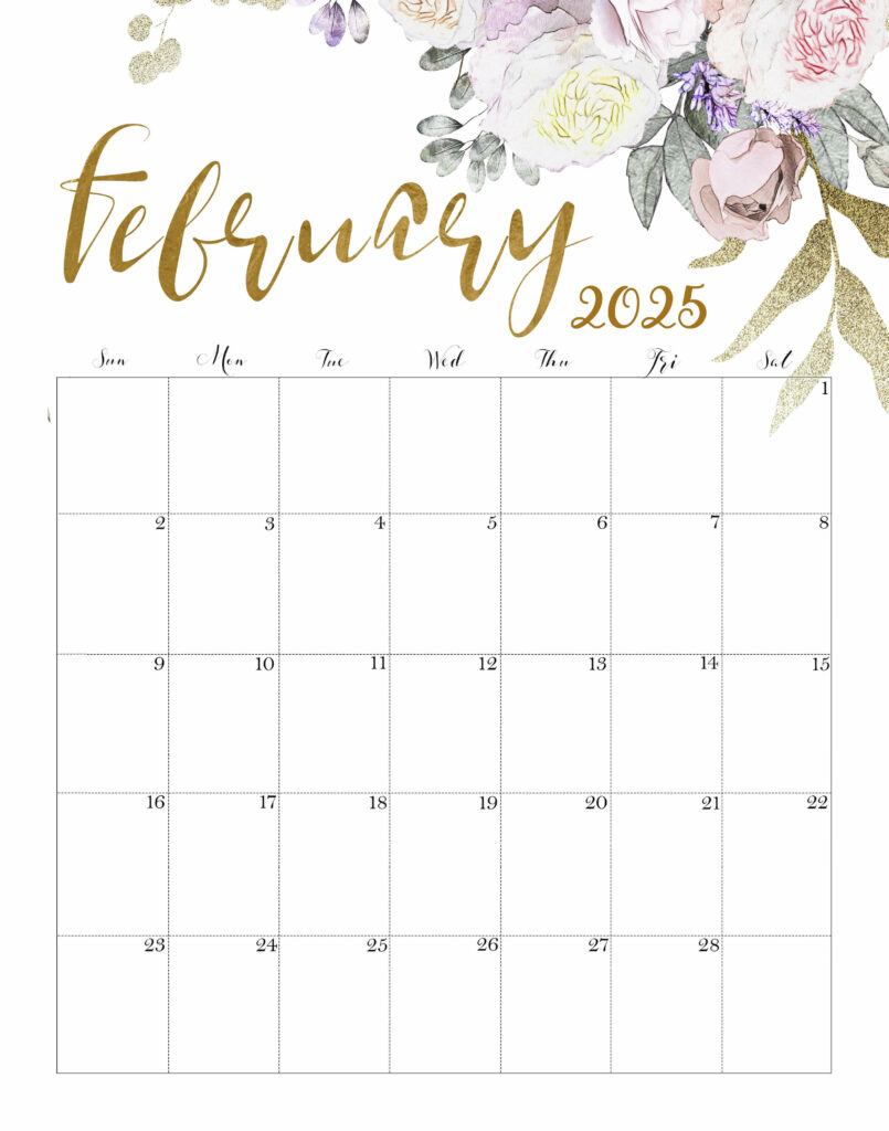 Calendar February 2025 Cute