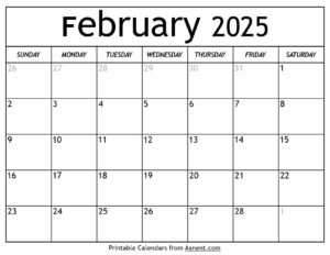 February 2025 Calendar