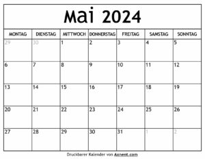 Kalender Mai 2024