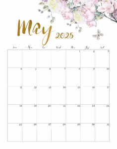 Calendar May 2025 Cute